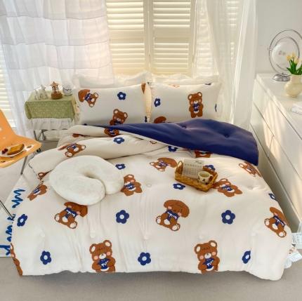 91家纺网 家纺一手货源 找家纺 （总）寐居 2022新款针织棉A类超柔保暖冬被