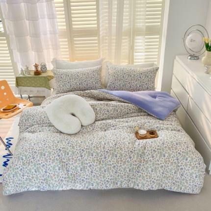 寐居 2022新款针织棉A类超柔保暖冬被 迷迭香