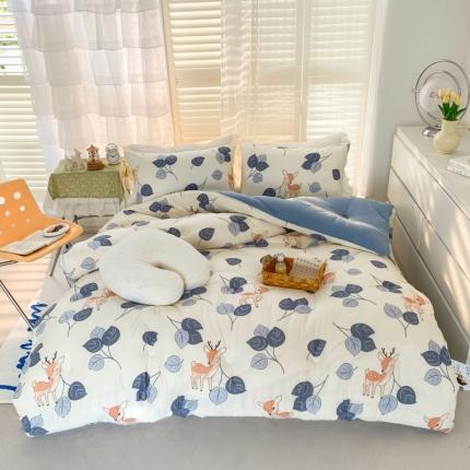 寐居 2022新款针织棉A类超柔保暖冬被 仙踪小鹿