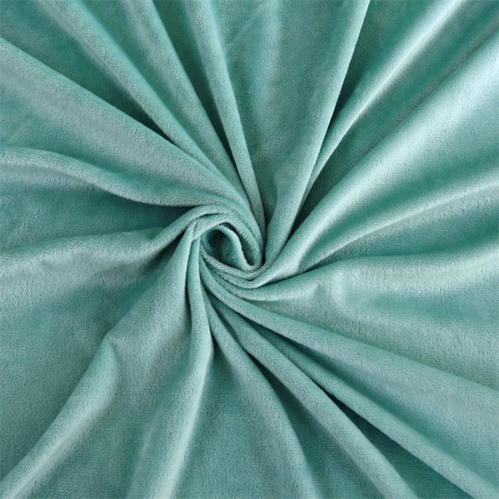 91家纺网 家纺一手货源 找家纺 品尚嘉水貂绒毛毯长毛绒法莱绒双层跨境外贸毯子-扎染系蓝色格子