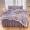91家纺网 家纺一手货源 找家纺 绒兔兔 A版泡泡纱+B版牛奶绒韩版床裙床单四件套 葡萄紫