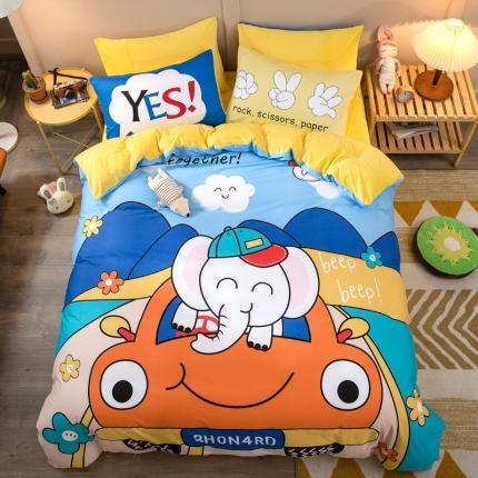 91家纺网 家纺一手货源 找家纺 （总）涵宸2022新款A棉大B绒系列四件套