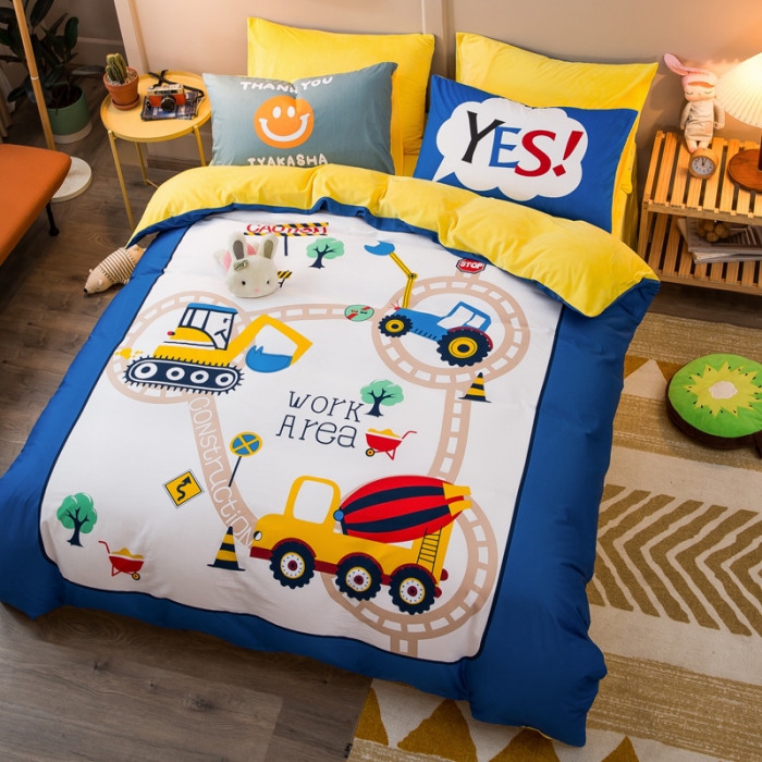 91家纺网 家纺一手货源 找家纺 涵宸2022新款A棉大B绒系列四件套 绒-积木