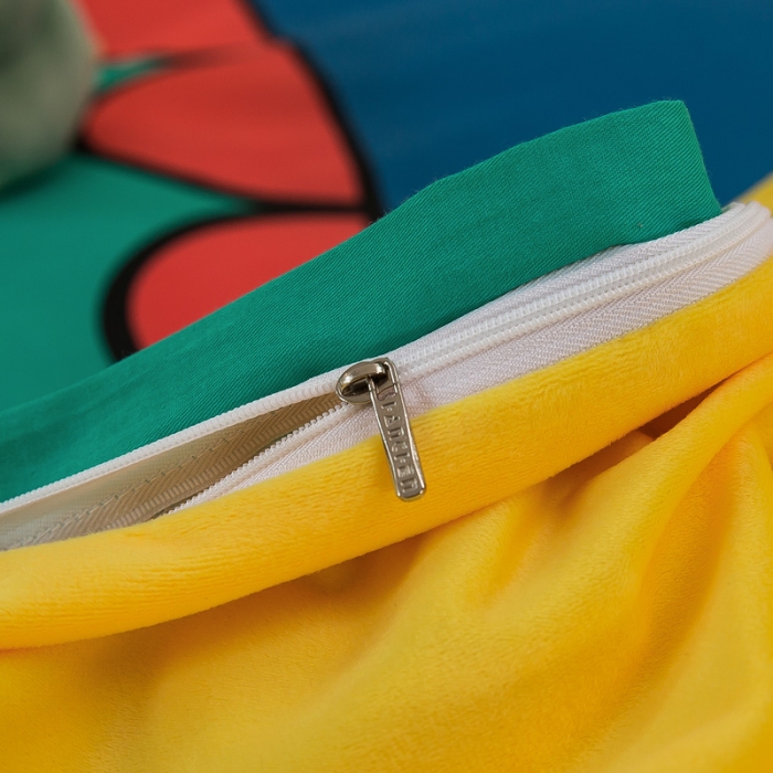 91家纺网 家纺一手货源 找家纺 涵宸2022新款A棉大B绒系列四件套 绒-恐龙假日