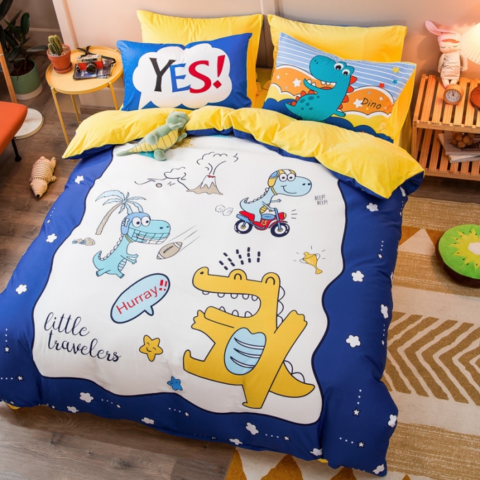 91家纺网 家纺一手货源 找家纺 涵宸2022新款A棉大B绒系列四件套 绒-童梦圆