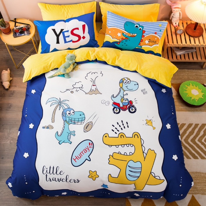 91家纺网 家纺一手货源 找家纺 涵宸2022新款A棉大B绒系列四件套 绒-童梦圆