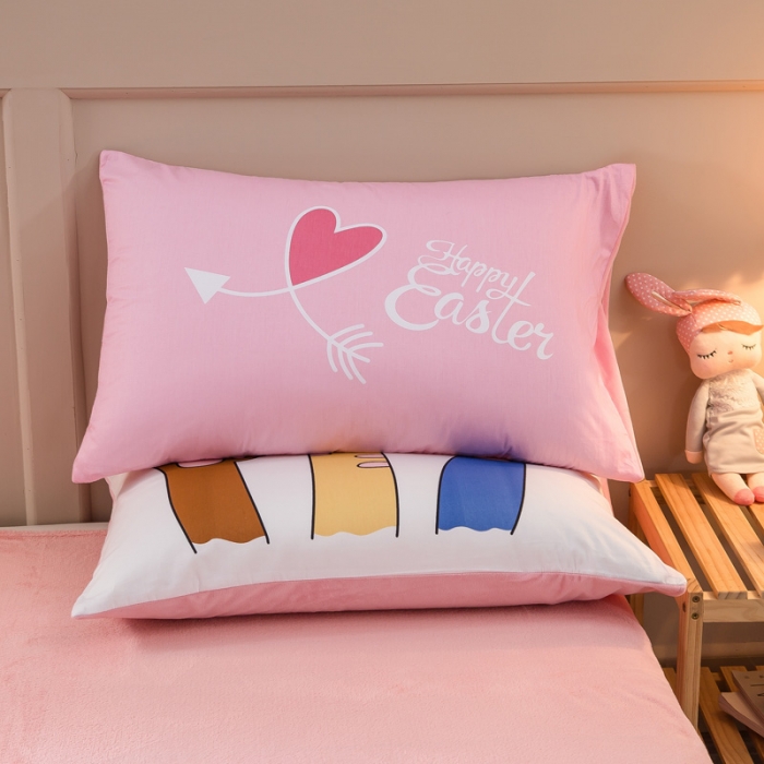 91家纺网 家纺一手货源 找家纺 涵宸2022新款A棉大B绒系列四件套 绒-猪盼盼