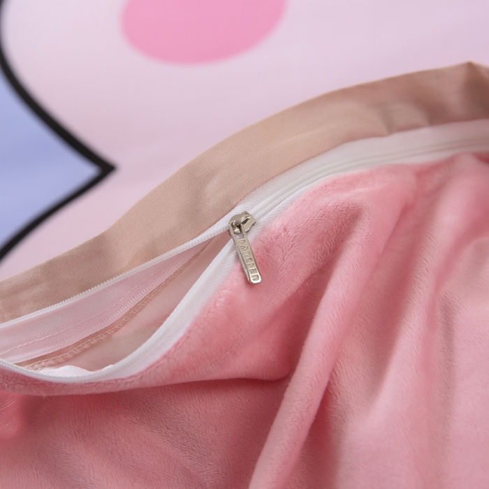 91家纺网 家纺一手货源 找家纺 涵宸2022新款A棉大B绒系列四件套 绒-猪盼盼