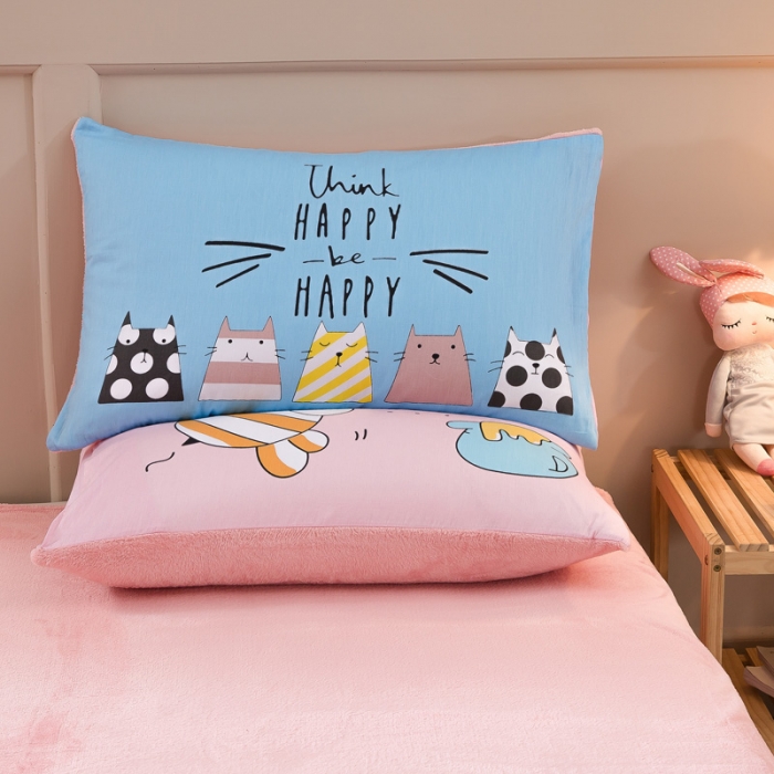 91家纺网 家纺一手货源 找家纺 涵宸2022新款A棉大B绒系列四件套 绒-兔宝宝