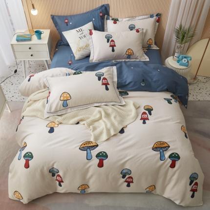 91家纺网 家纺一手货源 找家纺 （总）金纱玉纺 2022新款全棉13372大版印花四件套