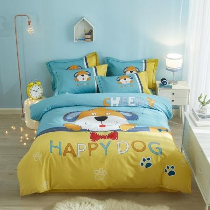 91家纺网 家纺一手货源 找家纺 （总）金纱玉纺 2022新款全棉13372大版印花四件套