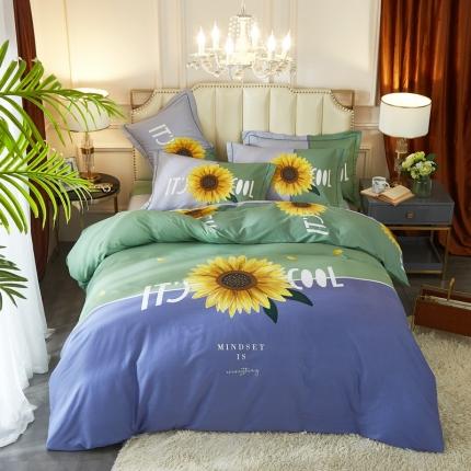 91家纺网 家纺一手货源 找家纺 （总）金纱玉纺 2022新款全棉13372大版印花四件套