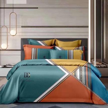 91家纺网 家纺一手货源 找家纺 （总）金纱玉纺 2022新款全棉13372大版印花四件套