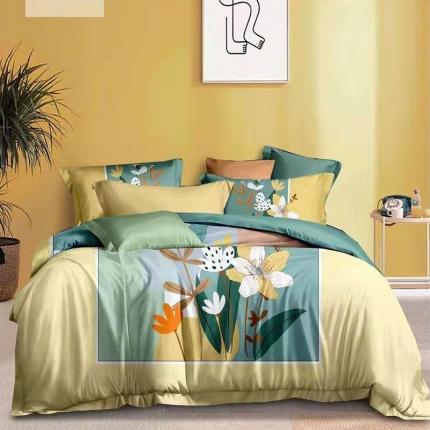 91家纺网 家纺一手货源 找家纺 （总）金纱玉纺 2022新款全棉13372大版印花四件套