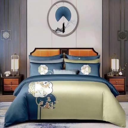 91家纺网 家纺一手货源 找家纺 （总）金纱玉纺 2022新款全棉13372大版印花四件套