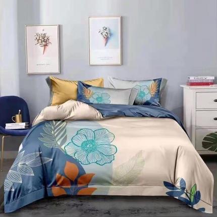 91家纺网 家纺一手货源 找家纺 （总）金纱玉纺 2022新款全棉13372大版印花四件套