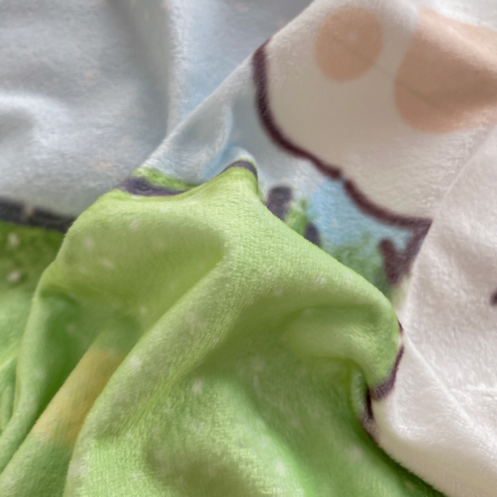 91家纺网 家纺一手货源 找家纺 博雅 2022新款婴儿绒大版印花系列四件套 不想分开