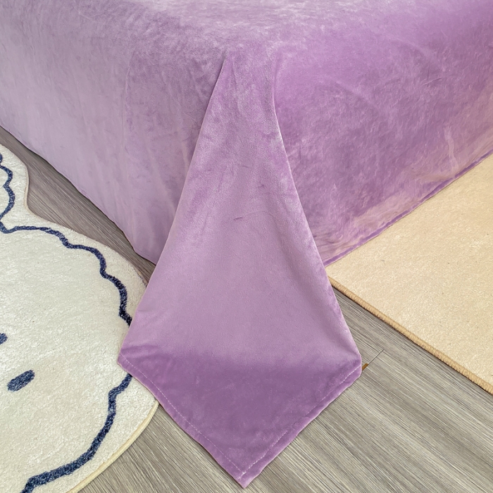 91家纺网 家纺一手货源 找家纺 博雅 2022新款婴儿绒大版印花系列四件套 乖乖兔