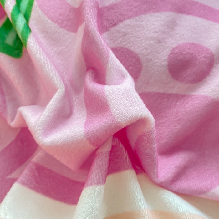 91家纺网 家纺一手货源 找家纺 博雅 2022新款婴儿绒大版印花系列四件套 哄哄我-红