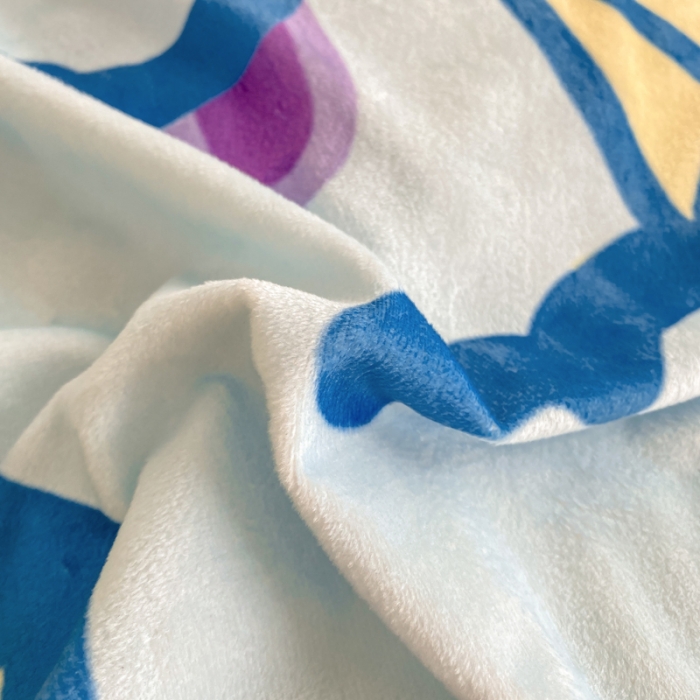 91家纺网 家纺一手货源 找家纺 博雅 2022新款婴儿绒大版印花系列四件套 暖宝宝-黄