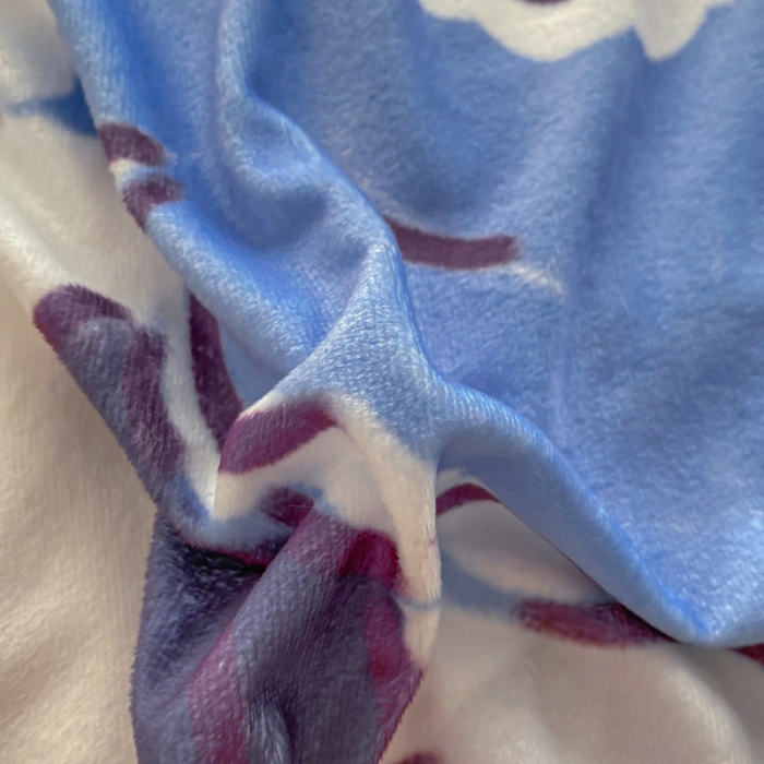 91家纺网 家纺一手货源 找家纺 博雅 2022新款婴儿绒大版印花系列四件套 悄悄话