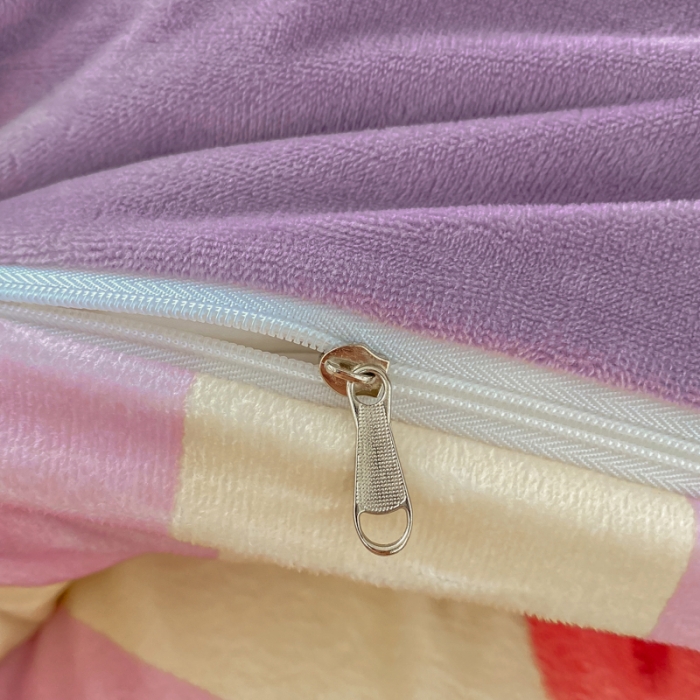 91家纺网 家纺一手货源 找家纺 博雅 2022新款婴儿绒大版印花系列四件套 悄悄话