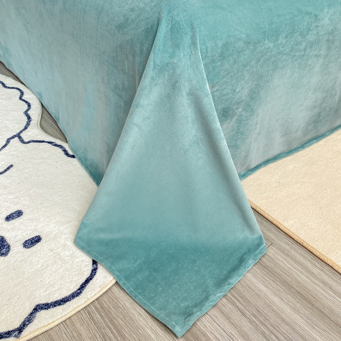 91家纺网 家纺一手货源 找家纺 博雅 2022新款婴儿绒大版印花系列四件套 悄悄话-浅粉