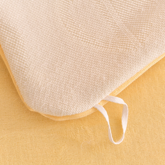 91家纺网 家纺一手货源 找家纺 澳梵 新款塔芙绒牛奶绒包边四件套-柔情慢漫 爱意-奶白黄