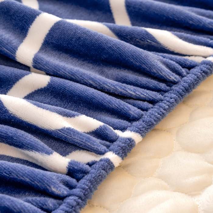 91家纺网 家纺一手货源 找家纺 （总）美莱 2022年夹棉加厚牛奶绒床笠单件三件套直播爆款