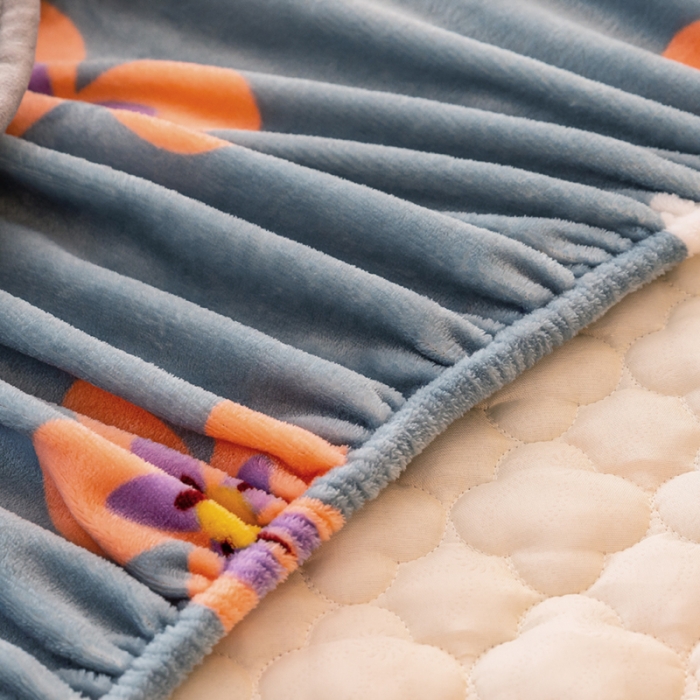 91家纺网 家纺一手货源 找家纺 美莱 2022年夹棉加厚牛奶绒床笠单件三件套直播爆款 星诚