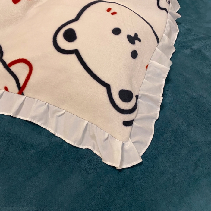 91家纺网 家纺一手货源 找家纺 绒兔兔 2022新款印花牛奶绒四件套提供买家秀太空熊