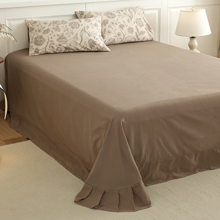 91家纺网 家纺一手货源 找家纺 绫韵 2022秋冬加厚全棉生态磨毛四件套 爱意浓