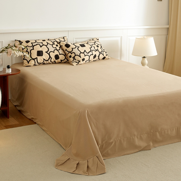 91家纺网 家纺一手货源 找家纺 绫韵 2022秋冬加厚全棉生态磨毛四件套 花影缤纷