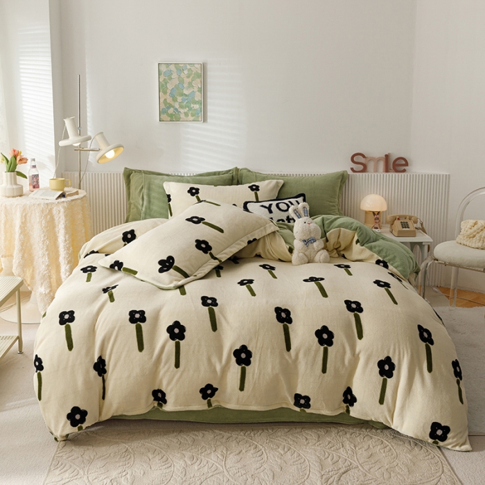 91家纺网 家纺一手货源 找家纺 （总）特价清仓210克加厚牛奶绒被套 单品被罩 直播团购福利