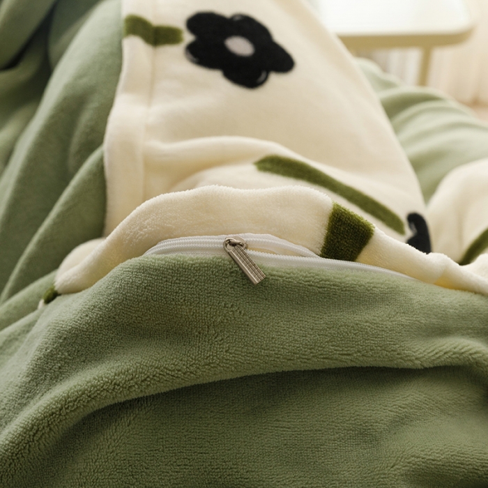 91家纺网 家纺一手货源 找家纺 （总）特价清仓210克加厚牛奶绒被套 单品被罩 直播团购福利