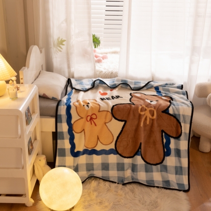 91家纺网 家纺一手货源 找家纺 （总）新品单层儿童四季毯卡通婴儿小抱毯幼儿园法莱绒毛毯盖毯子