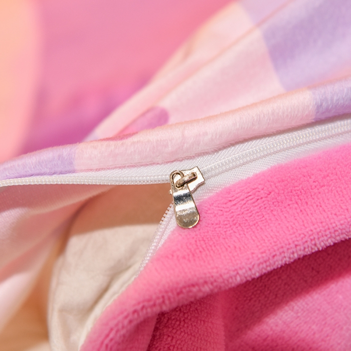 91家纺网 家纺一手货源 找家纺 ds生活馆2022新款大版卡通水晶牛奶单被套三四件套爱心兔