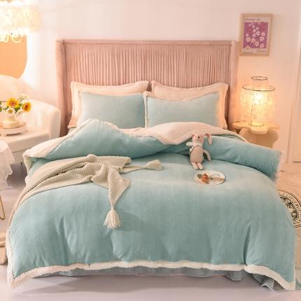 91家纺网 家纺一手货源 找家纺 （总）艾米家居  2022秋冬新款羊羔绒拼牛奶绒系列