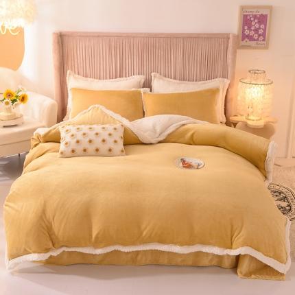 91家纺网 家纺一手货源 找家纺 （总）艾米家居  2022秋冬新款羊羔绒拼牛奶绒系列