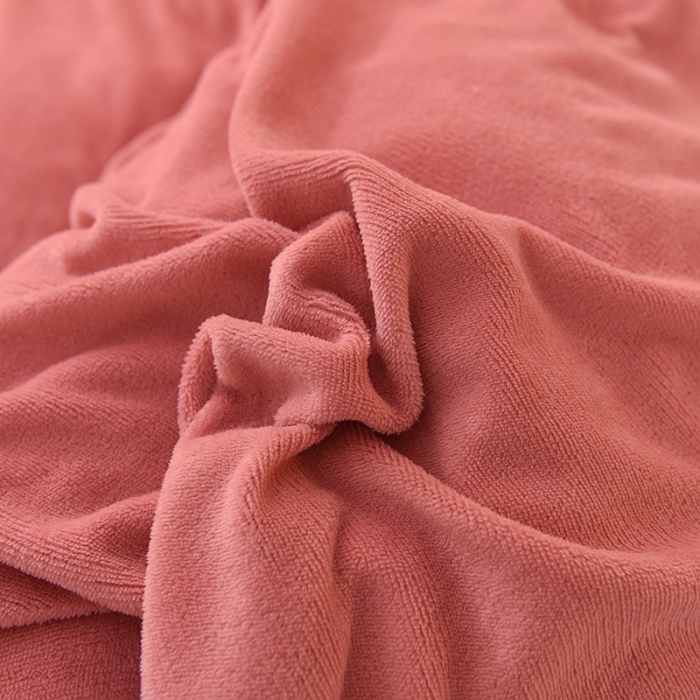 91家纺网 家纺一手货源 找家纺 艾米家居  2022秋冬新款羊羔绒拼牛奶绒系列 豆沙