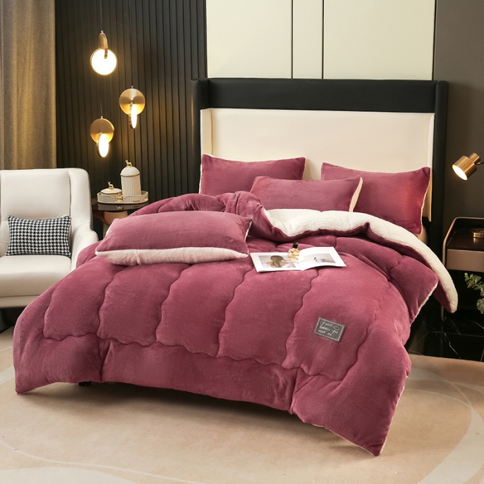 91家纺网 家纺一手货源 找家纺 （总）吾秀 2022  兔兔绒冬被 牛奶绒冬被子羊羔绒冬被