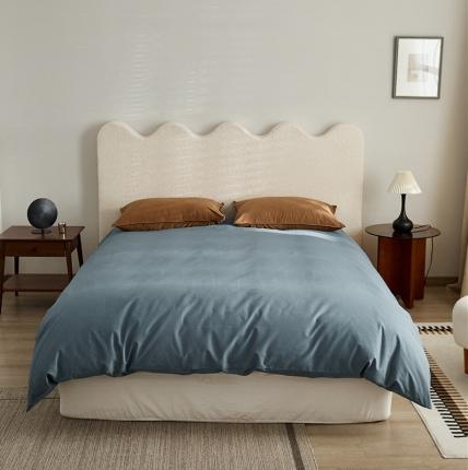 91家纺网 家纺一手货源 找家纺 新款100磨毛单品系列-被套 湛蓝