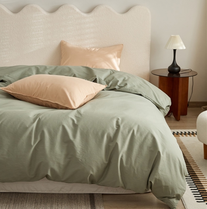 91家纺网 家纺一手货源 找家纺 新款100磨毛单品系列-被套 薄青色