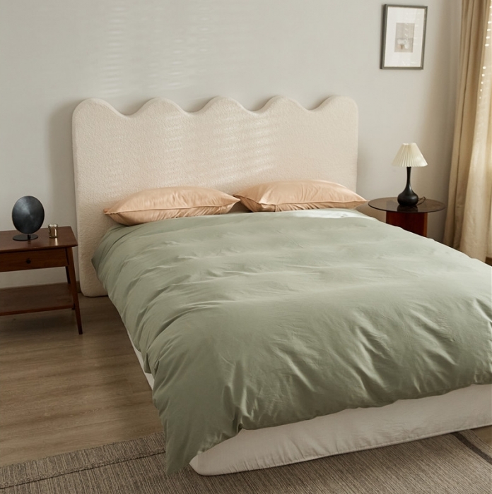 91家纺网 家纺一手货源 找家纺 新款100磨毛单品系列-被套 薄青色