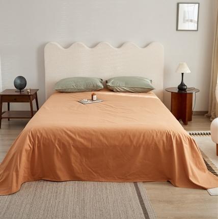 91家纺网 家纺一手货源 找家纺 新款100磨毛单品系列-床单 赤橙