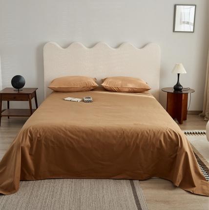 91家纺网 家纺一手货源 找家纺 新款100磨毛单品系列-床单 蕉香咖