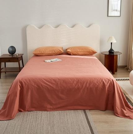 91家纺网 家纺一手货源 找家纺 新款100磨毛单品系列-床单 栗梅色