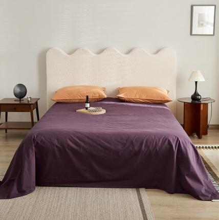 91家纺网 家纺一手货源 找家纺 新款100磨毛单品系列-床单 深紫