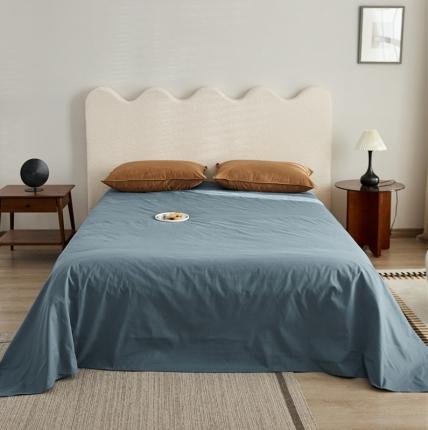 新款100磨毛单品系列-床单 湛蓝