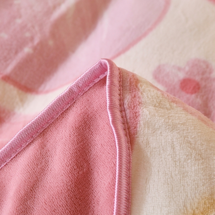 91家纺网 家纺一手货源 找家纺 金鑫汇 2022新款牛奶绒学生上下铺三件套 粉波波